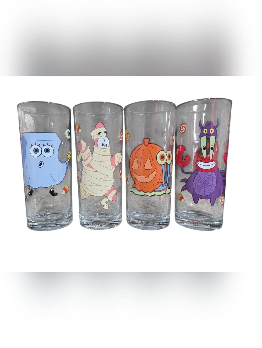 New Halloween SpongeBob Glass Cup Set Of 4! ⭐️